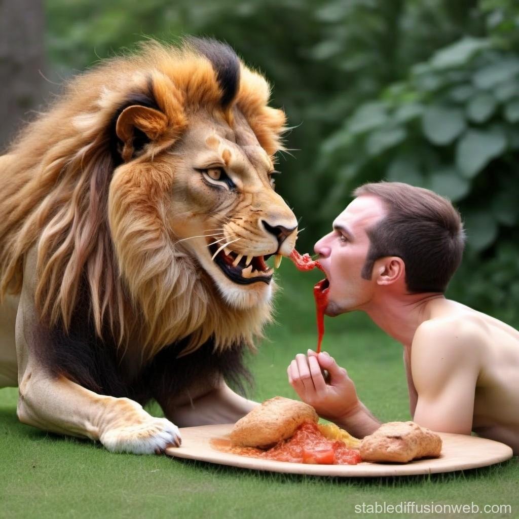 6b086d - Dream About A Lion Eating A Person – Analysis and Explanation